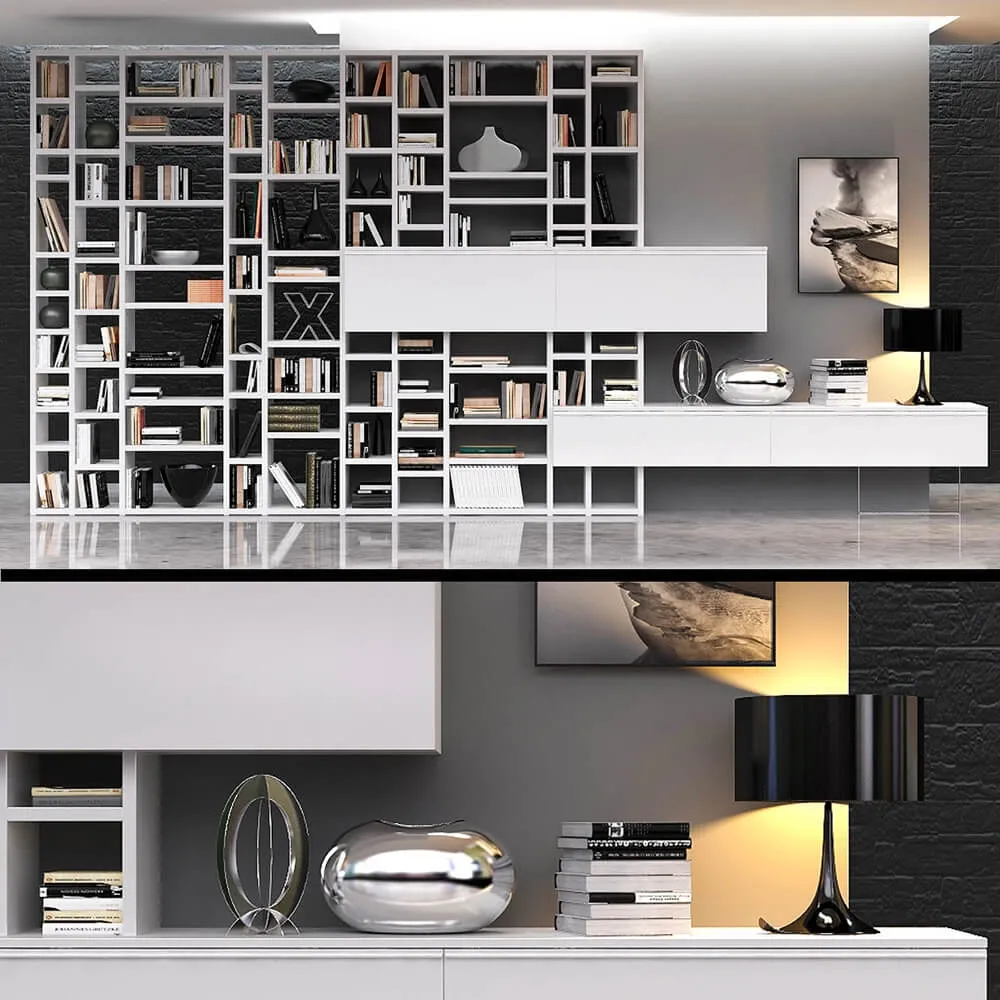 furniture – Crossing  bookcase 3D Model