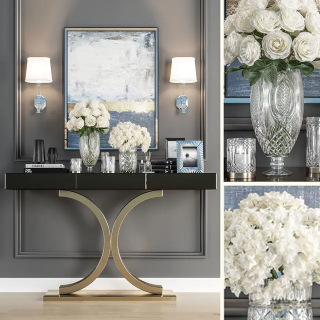 furniture – Crystal Vase Decoration set 05 3D Model furniture – Crystal Vase Decoration set 05 3D Model