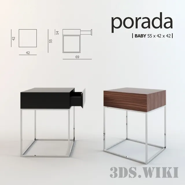 furniture – Curbstone Porada Baby 3D Model
