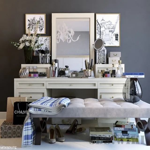 furniture – Вaker Directoire Ottoman 3D Model furniture – Вaker Directoire Ottoman 3D Model