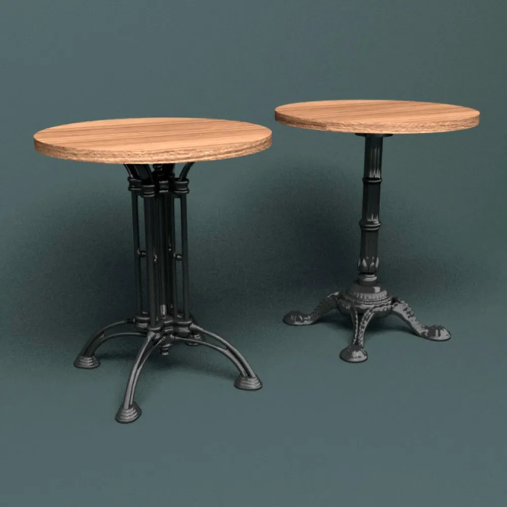 furniture – Сoffee tables with heavy legs 3D Model