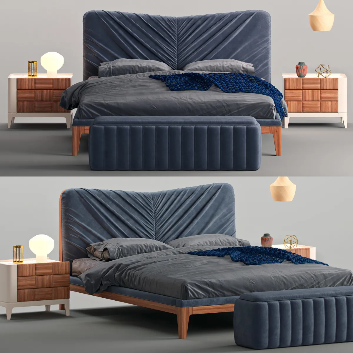 furniture – Dall Agnese Dama bed 07 3D Model furniture – Dall Agnese Dama bed 07 3D Model