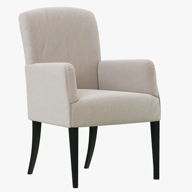 furniture – Dantone Home armchair Bordeaux-2 with flat back 3D Model