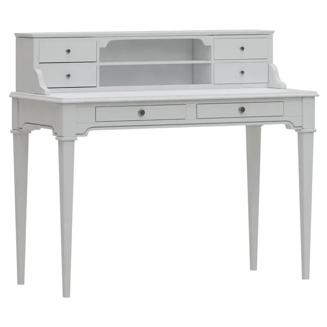 furniture – Dantone Home oxford desk with shelves 3D Model