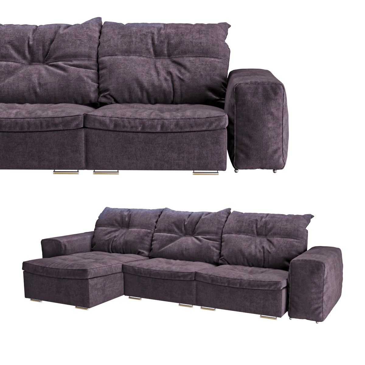 furniture – Dark purple sofa 3D Model furniture – Dark purple sofa 3D Model