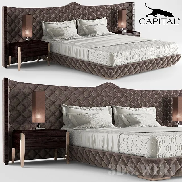 furniture – DAYTONA Capital Decor bed 3D Model furniture – DAYTONA Capital Decor bed 3D Model