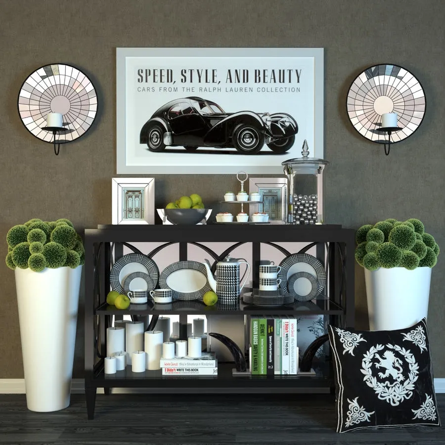 furniture – Decor and console Eichholtz 3D Model furniture – Decor and console Eichholtz 3D Model