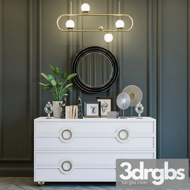 Furniture & decor set 2 3D Model Download