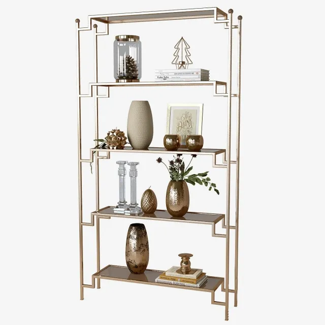 furniture – Decor shelf set 2 3D Model furniture – Decor shelf set 2 3D Model