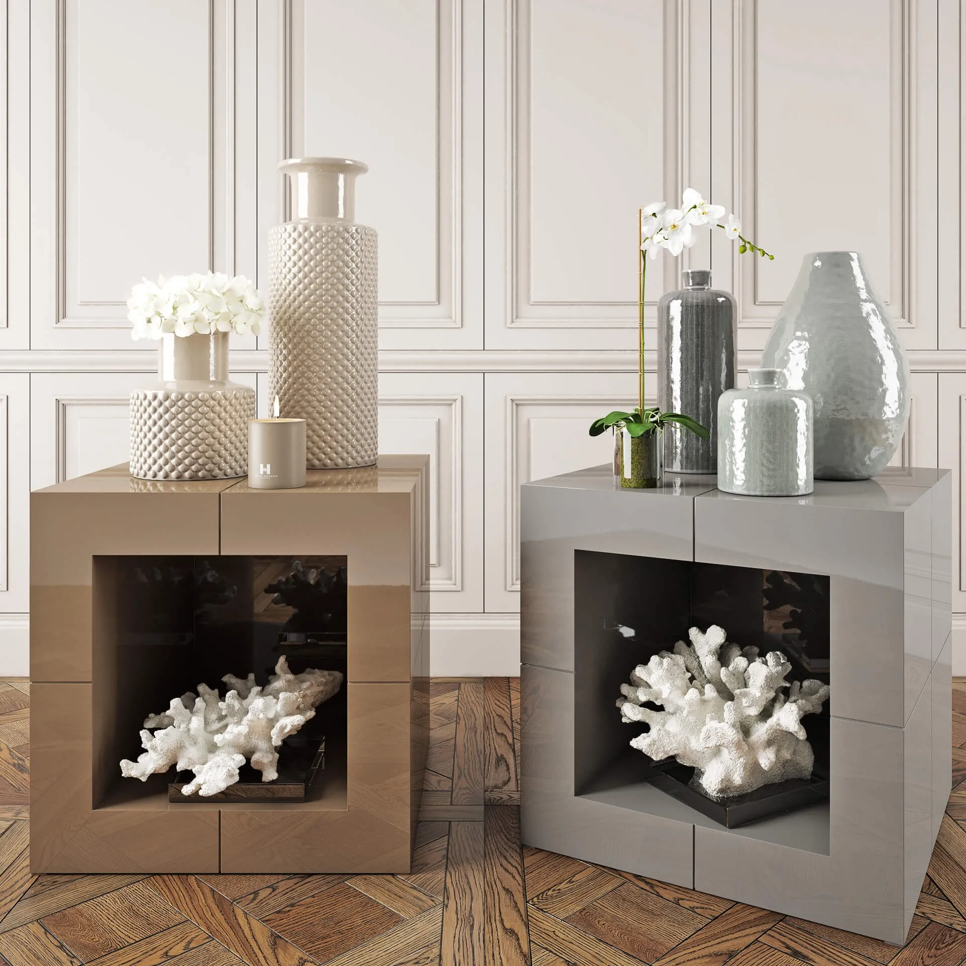 furniture – Decoration set 3 by Kelly Hoppen 3D Model furniture – Decoration set 3 by Kelly Hoppen 3D Model