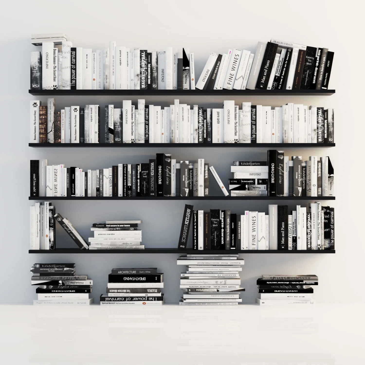 furniture – Decorative bookshelves 06 3D Model furniture – Decorative bookshelves 06 3D Model