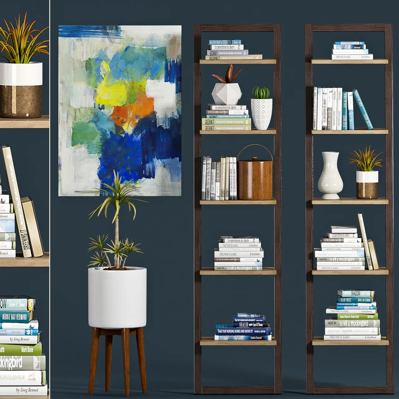 furniture – Decorative bookshelves 07 3D Model furniture – Decorative bookshelves 07 3D Model