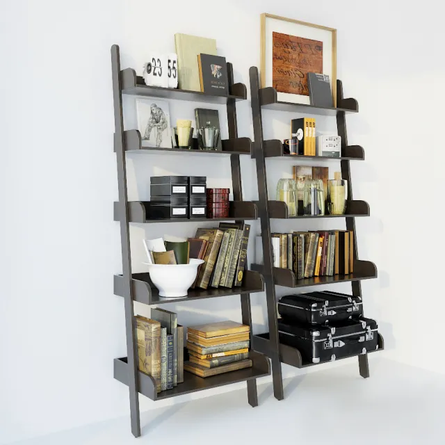 furniture – Decorative bookshelves 08 3D Model furniture – Decorative bookshelves 08 3D Model
