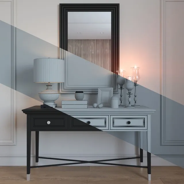 furniture – Decorative Set 09 3D Model furniture – Decorative Set 09 3D Model