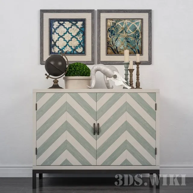 furniture – DECORATIVE SET 2 3D Model furniture – DECORATIVE SET 2 3D Model