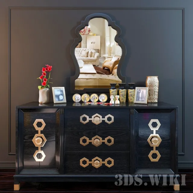 furniture – Decorative set 3D Model furniture – Decorative set 3D Model