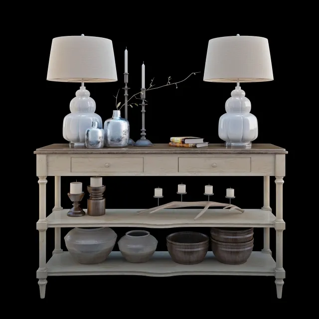 furniture – Decorative set 425 3D Model furniture – Decorative set 425 3D Model