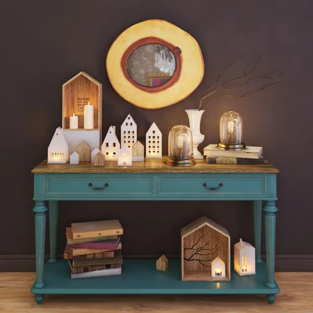 furniture – Decorative Set ‘House vintage’ 3D Model furniture – Decorative Set ‘House vintage’ 3D Model