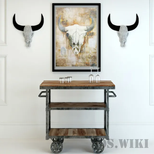 furniture – Decorative set loft 3D Model furniture – Decorative set loft 3D Model