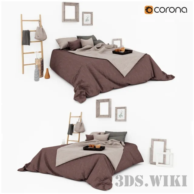 furniture – Designer bed 3D Model