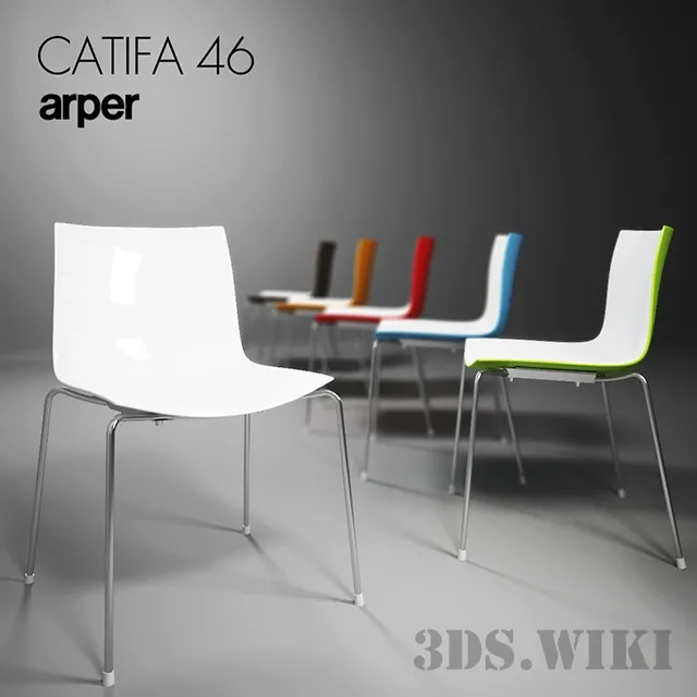 furniture – Designer chair Catifa 46 3D Model