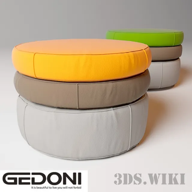 furniture – Designer ottoman Gedoni 3D Model furniture – Designer ottoman Gedoni 3D Model