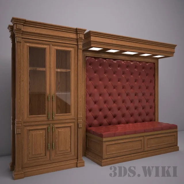 furniture – Designer Wardrobe with Sofa 3D Model furniture – Designer Wardrobe with Sofa 3D Model