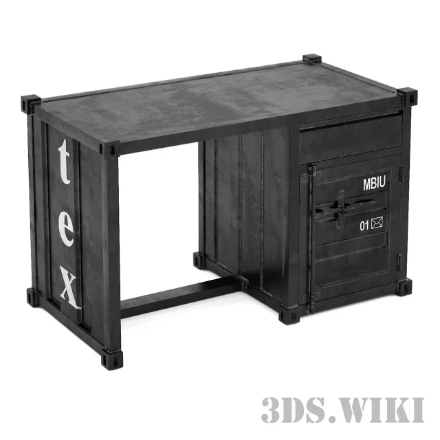 furniture – Desk Sea Container 3D Model