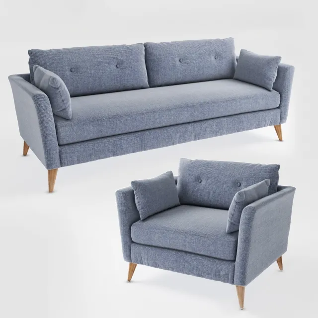 furniture – Dialma Brown sofa-db004535 Poltrona-db004536 armchair 3D Model furniture – Dialma Brown sofa-db004535 Poltrona-db004536 armchair 3D Model