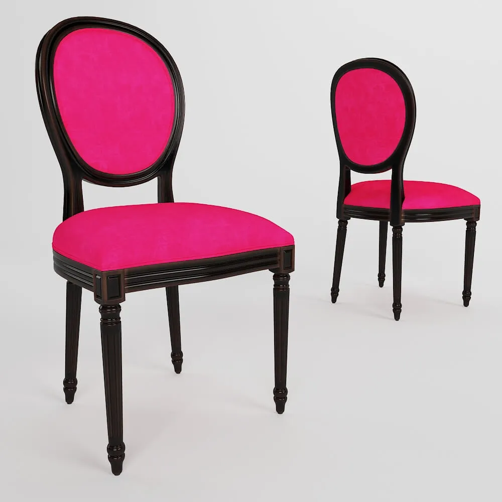 furniture – Dining chair French style 3D Model
