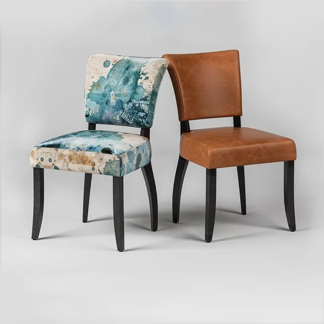 furniture – Dining chair Mimi black legs 3D Model