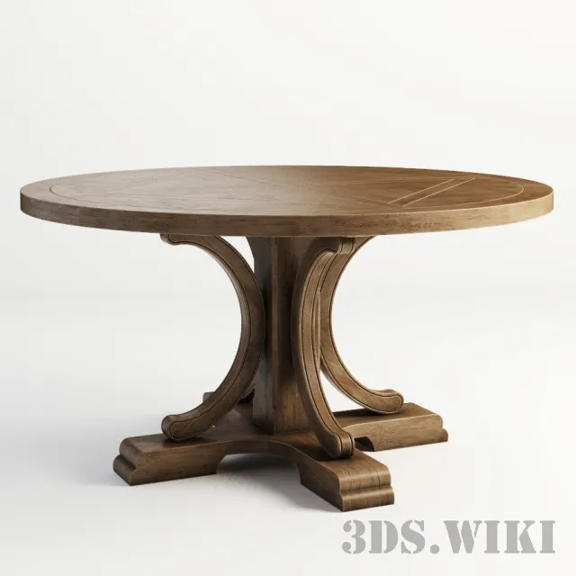 furniture – Dining table Alford Round Table Gramercy Home 3D Model