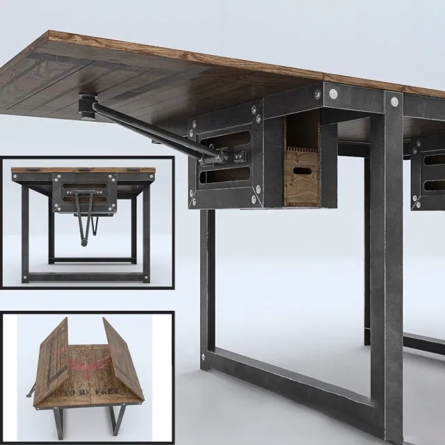 furniture – Dining table convertible Phoenix 3D Model