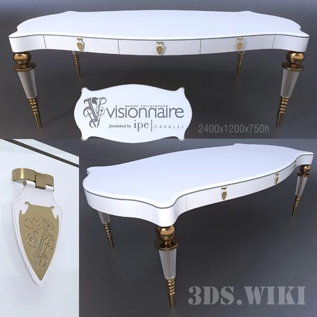 furniture – Dining table IPE Cavalli (Visionnaire) 3D Model