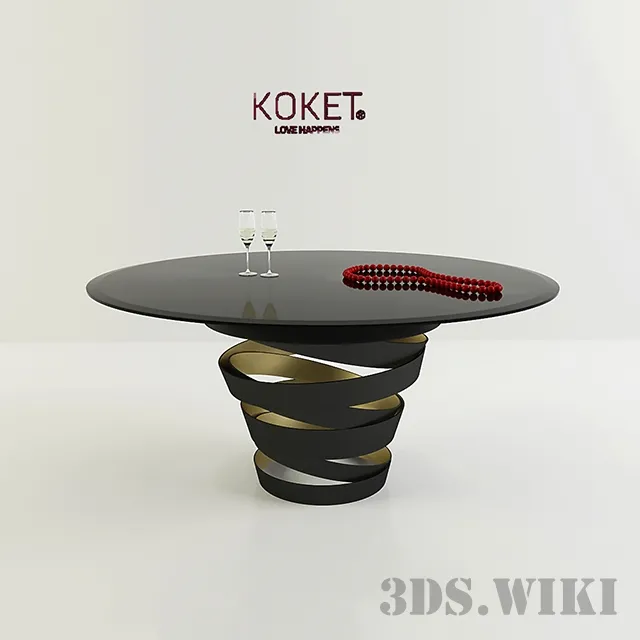 furniture – Dining table Koket Intuition 3D Model