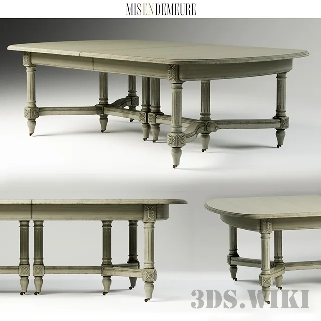 furniture – Dining Table MANGER FIGEAC 3D Model