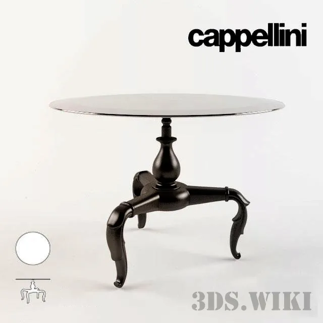 furniture – Dining table New Antiques Restaurant Table by Cappellini 3D Model