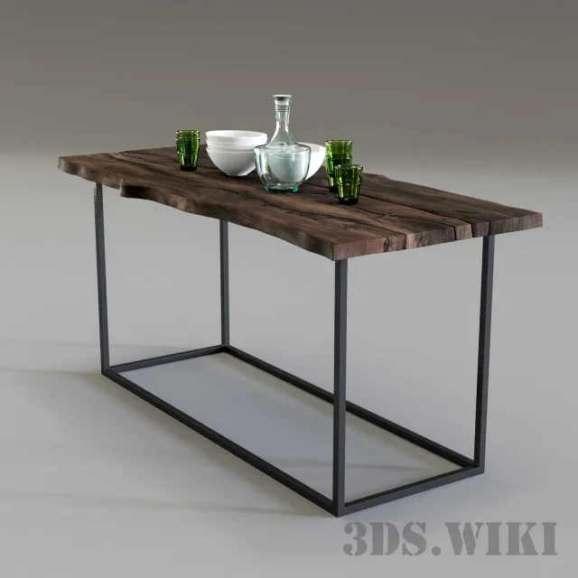 furniture – Dining table Sleb 003 3D Model