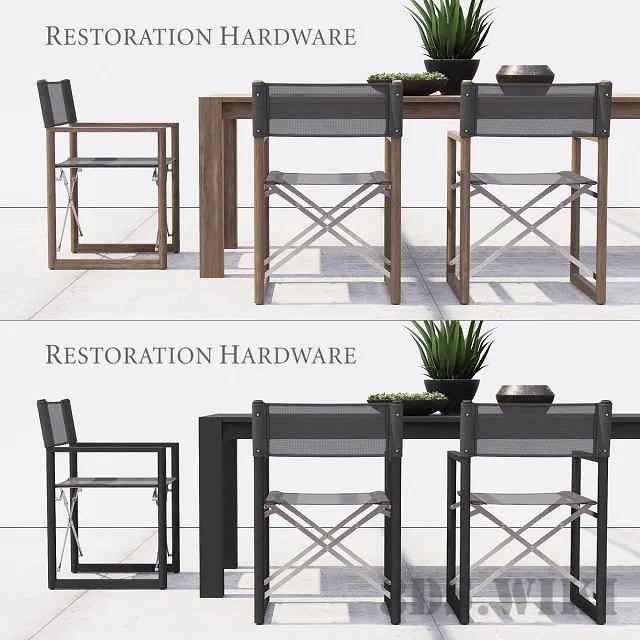 furniture – DIRECTOR’S COLLECTION table and chair 3D Model furniture – DIRECTOR’S COLLECTION table and chair 3D Model