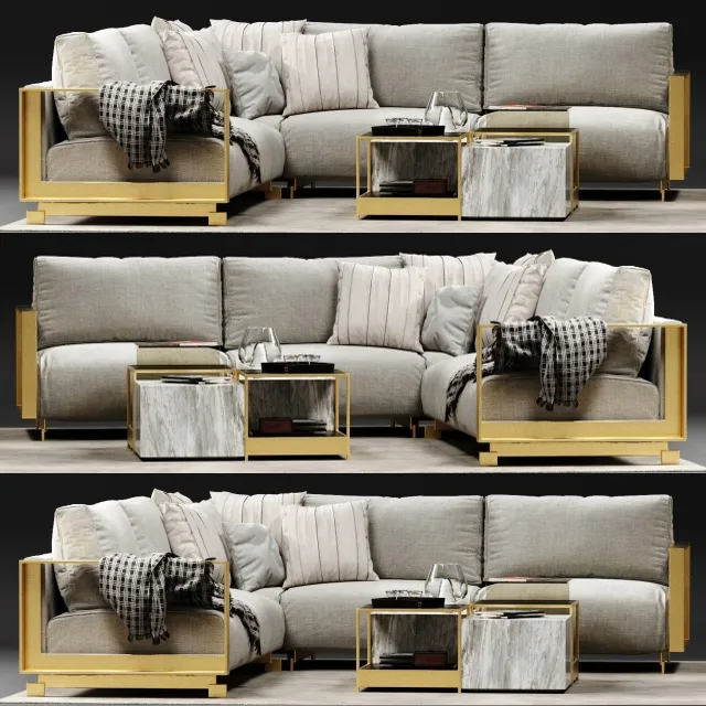 furniture – Ditre Italia Bag corner sofa 3D Model furniture – Ditre Italia Bag corner sofa 3D Model