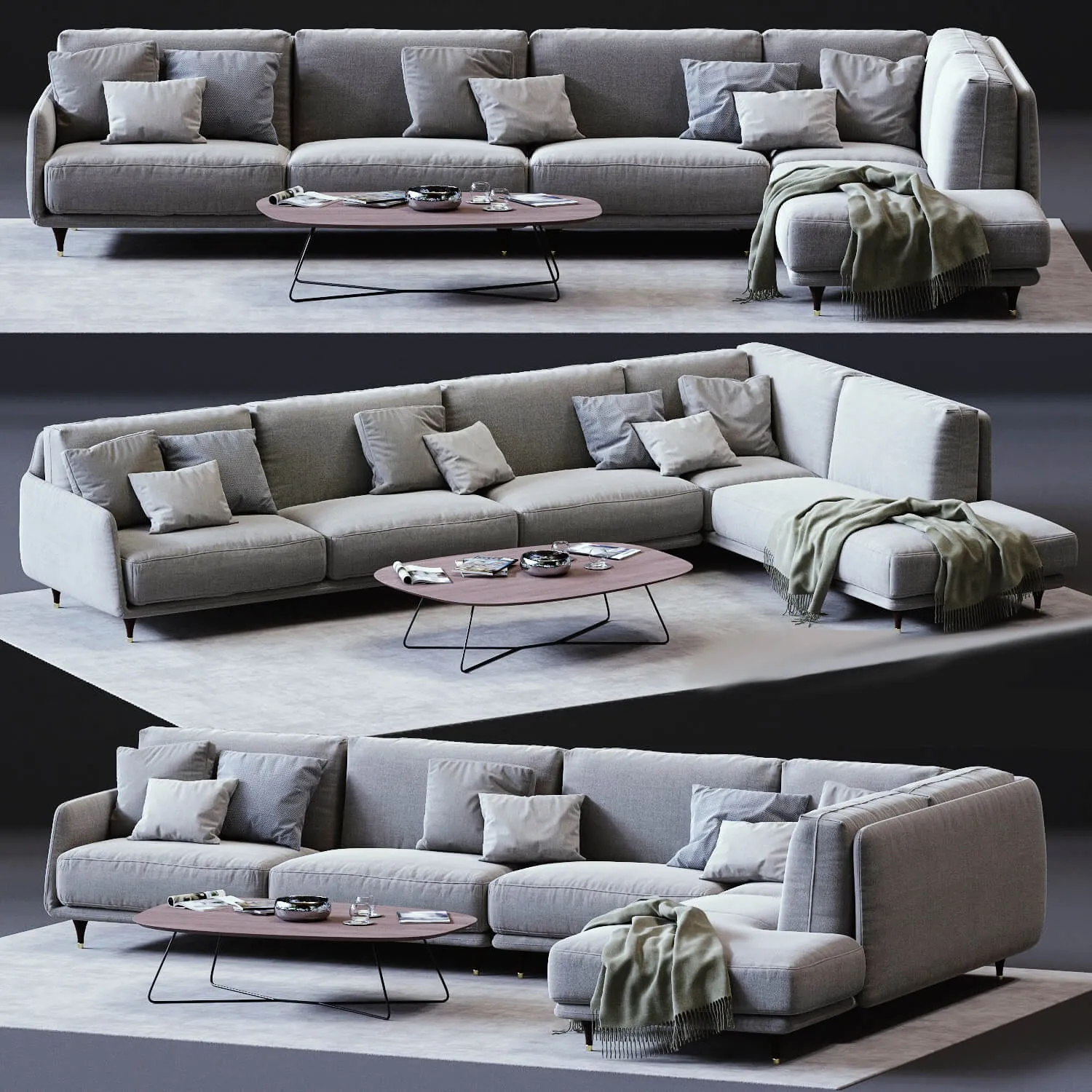 furniture – Ditre Italia Elliot corner sofa 3D Model furniture – Ditre Italia Elliot corner sofa 3D Model
