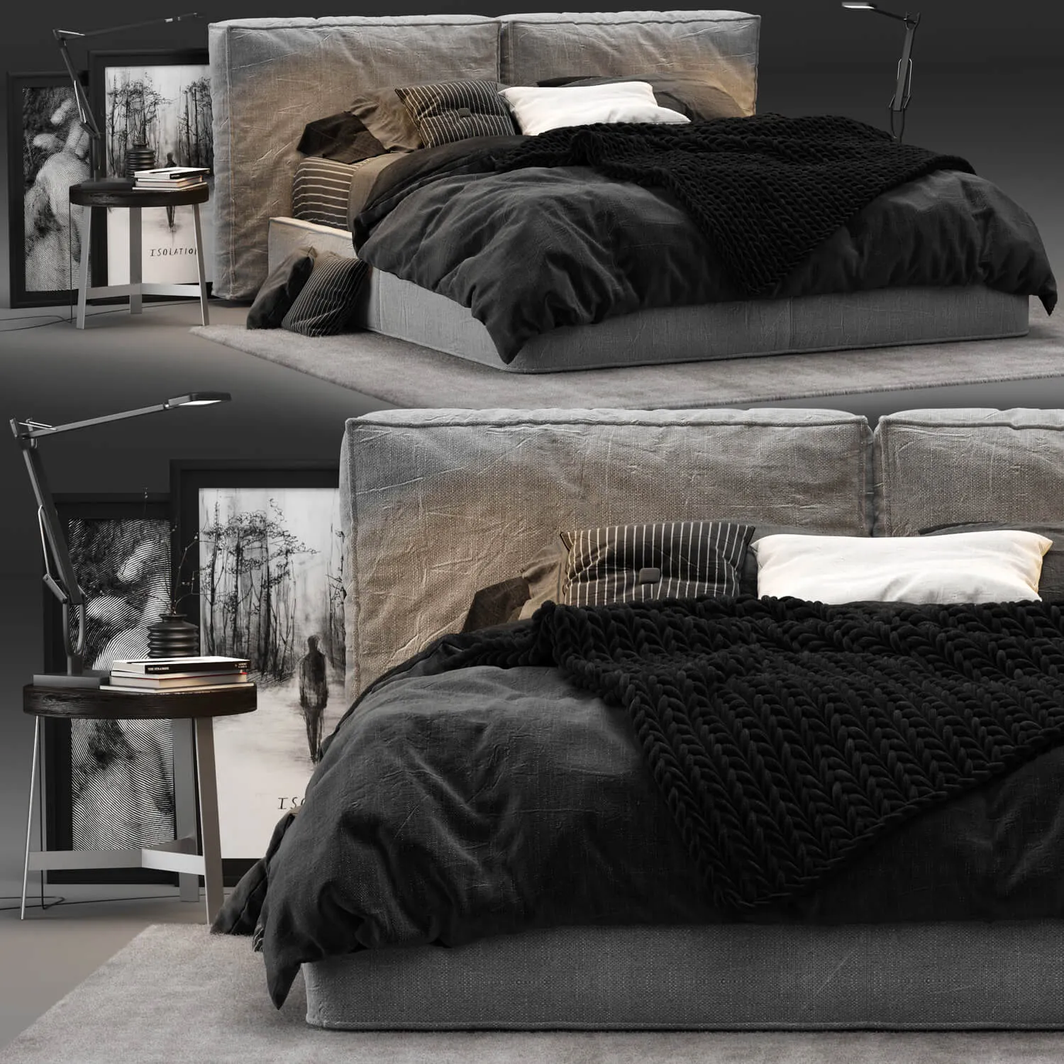 furniture – Ditre Italia Flann bed 05 3D Model furniture – Ditre Italia Flann bed 05 3D Model