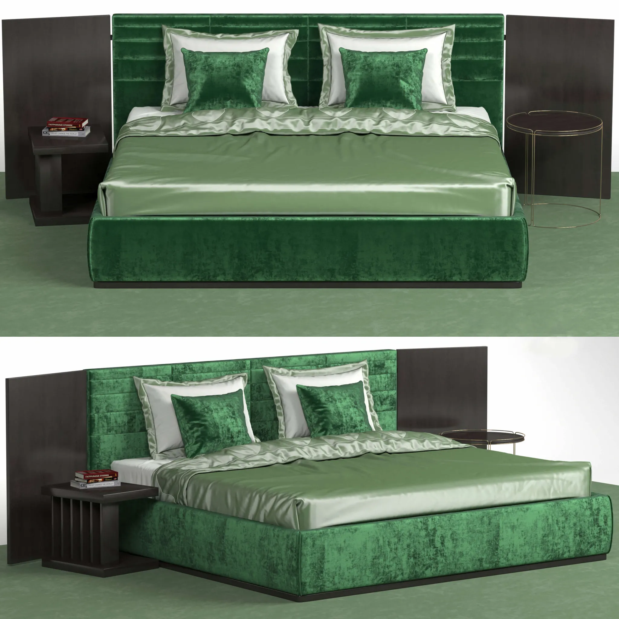 furniture – Ditreitalia Grandangolo bed 01 3D Model furniture – Ditreitalia Grandangolo bed 01 3D Model