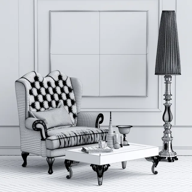 furniture – Dolfi Adelaide armchair 3D Model