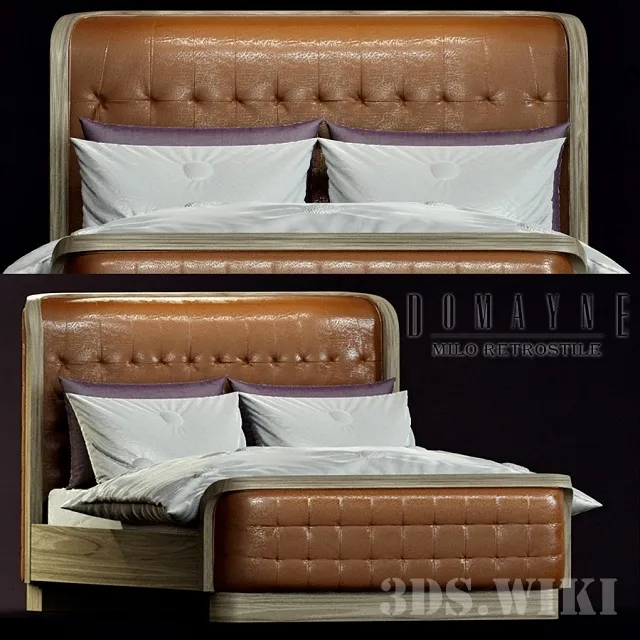 furniture – Domine Milo bed 3D Model furniture – Domine Milo bed 3D Model