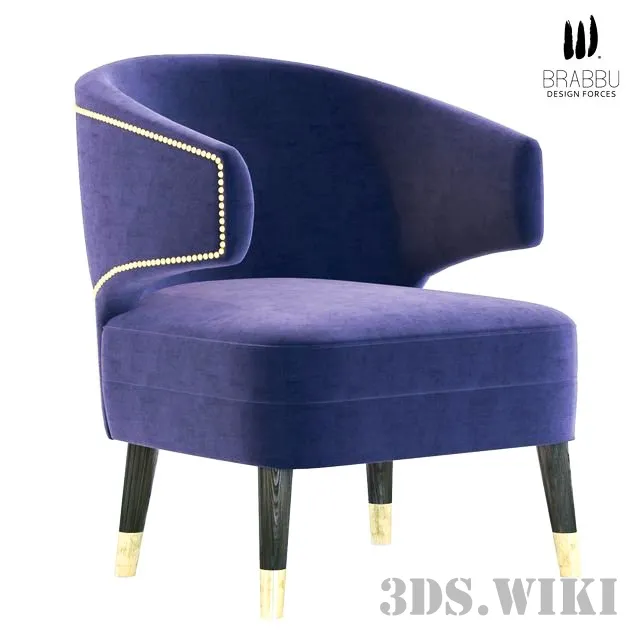 furniture – Dot&Bo Grover armchair 3D Model