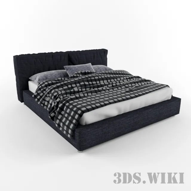 furniture – Double bed Bontempi Casa ELENA 3D Model furniture – Double bed Bontempi Casa ELENA 3D Model
