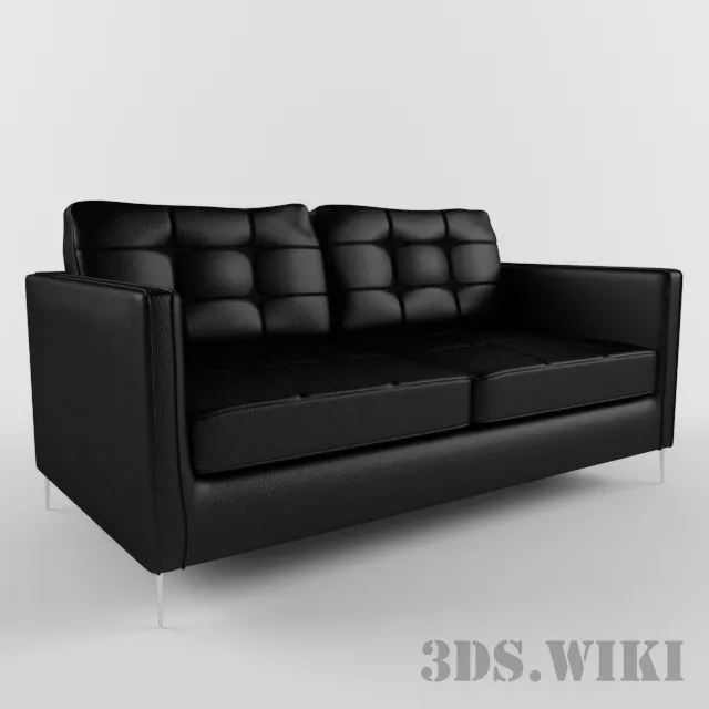 furniture – Double leather sofa Bentley Modern 3D Model