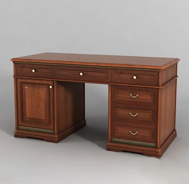 furniture – Double pedestal desk Dokonda 3D Model
