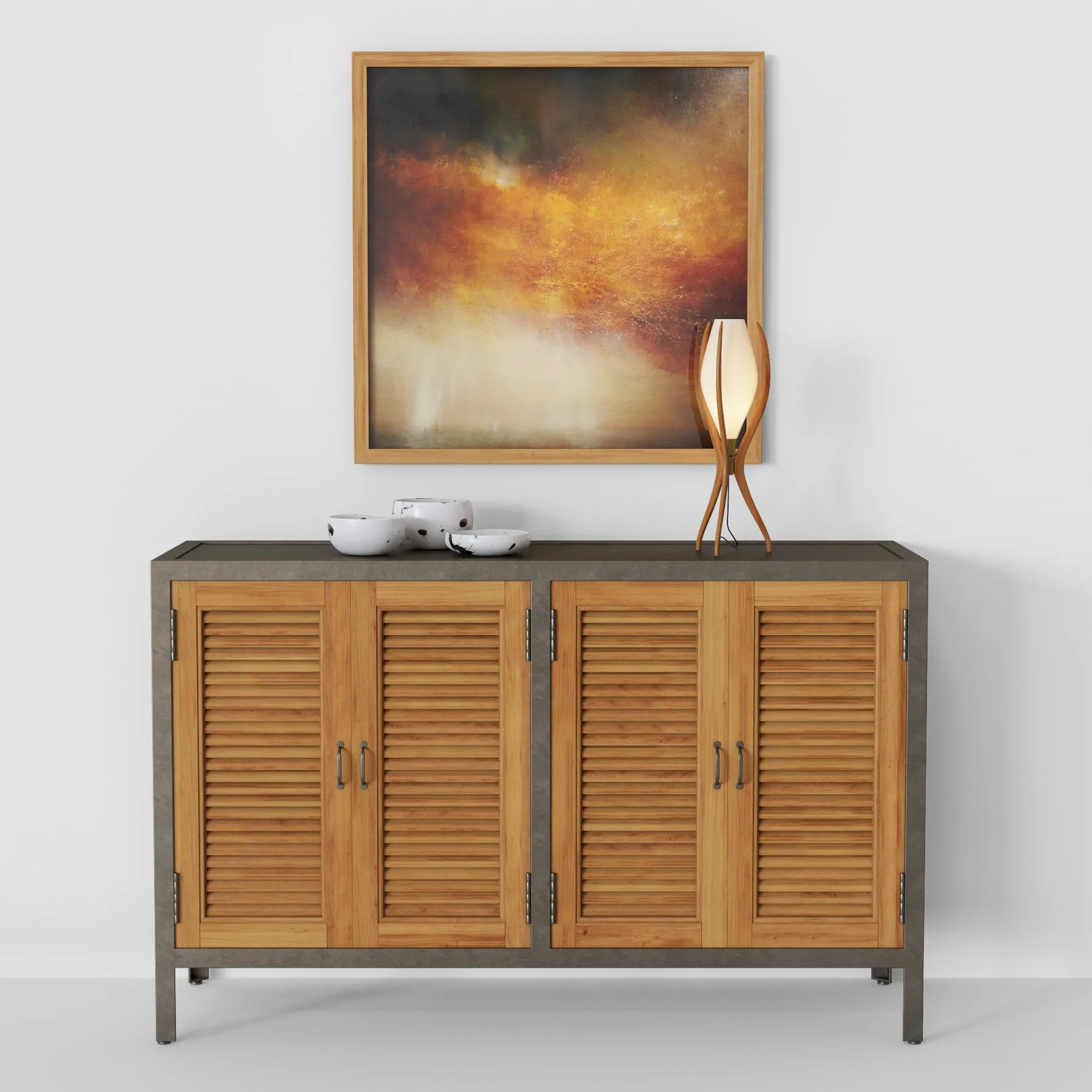 furniture – Double Shutter Doors Holbrook Sideboard 3D Model furniture – Double Shutter Doors Holbrook Sideboard 3D Model